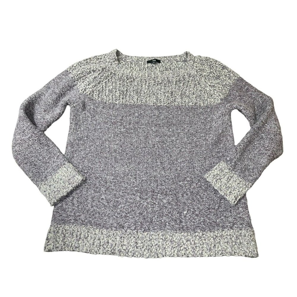 FATE Women's Purple Colorblock Sweater Size XL **READ DESCRIPTION**